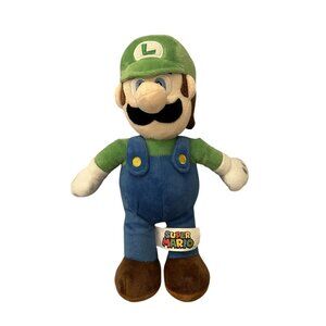 Super Mario Luigi Plush 12" 2023 Nintendo Collectible Toy